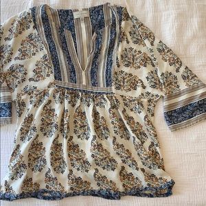 Lucky Brand Popover Blouse